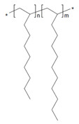 Representative structure of 1-decene homopolymer, hydrogenated.
